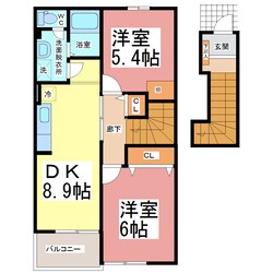 グリーンフェア　Ⅲの物件間取画像